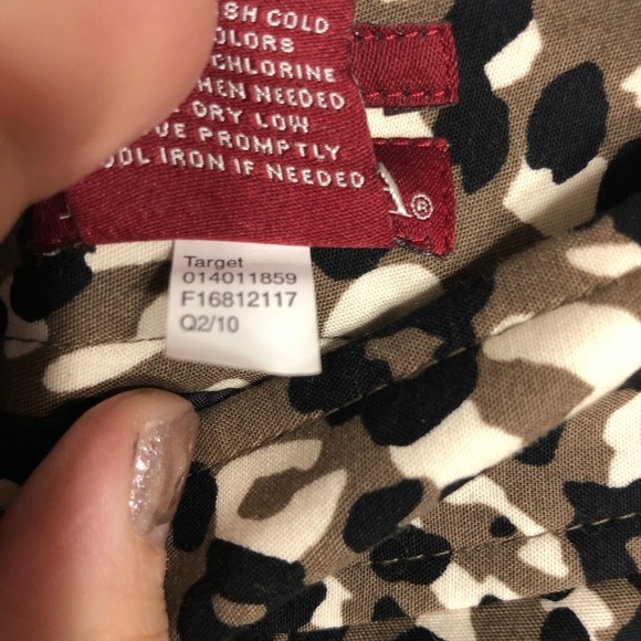 Merona Sz 8 Pencil Skirt Leopard Pockets Lined - Picture 6 of 8